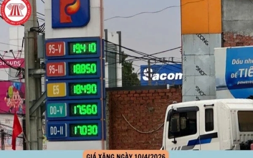 CẬP NHẬT mới nhất giá xăng dầu ngày 10/4/2026 Petrolimex bao nhiêu tiền một lít?